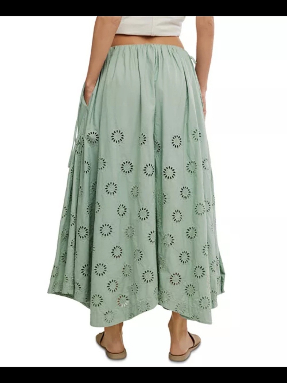 Free People Sweet Serenade Wide Leg Pants 2 $198 - Picture 8 of 11